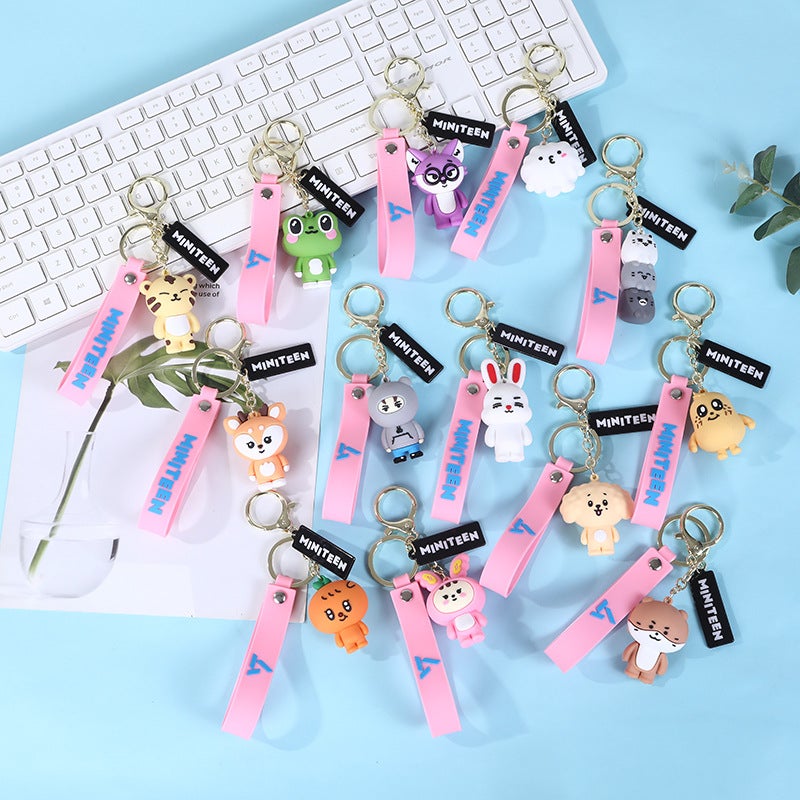 Seven Miniteen Cartoon With Silicone Three-Dimensional Key Chain Pendant Jewelry - Image 2